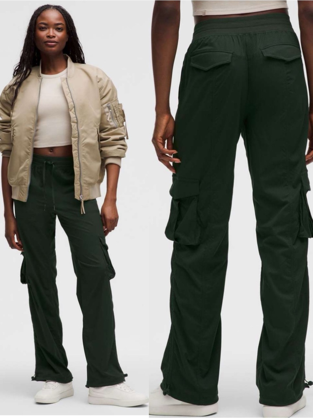 lululemon | Dance Studio Relaxed-Fit Mid-Rise Cargo Pant Rainforest Green XXXS - Picture 1 of 9